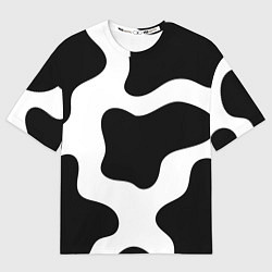 Футболка оверсайз женская Кожа коровы, цвет: 3D-принт