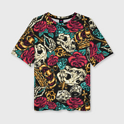 Женская футболка оверсайз A pattern for a hipster