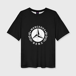 Женская футболка оверсайз Mercedes benz auto sport