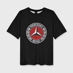 Женская футболка оверсайз Mercedes auto sport car