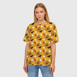 Футболка оверсайз женская Наступает halloween, цвет: 3D-принт — фото 2