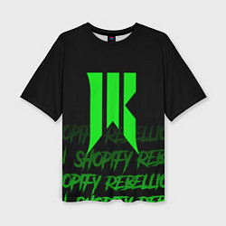 Женская футболка оверсайз Shopify Rebellion