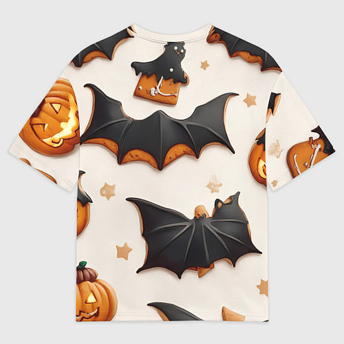 Женская футболка оверсайз Сладкий хеллоуин / 3D-принт – фото 2