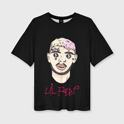 Женская футболка оверсайз Lil Peep rap music
