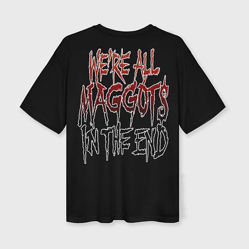 Женская футболка оверсайз Slipknot - maggots / 3D-принт – фото 2