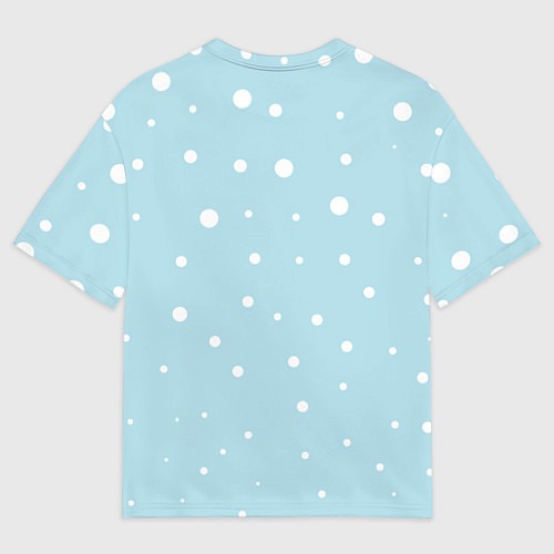 Женская футболка оверсайз Лама в роли Санта Клауса / 3D-принт – фото 2