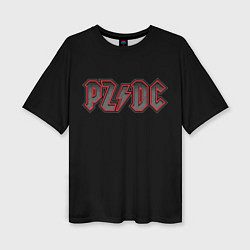 Женская футболка оверсайз PZDC - ACDC