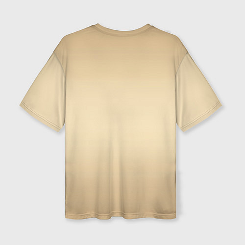 Женская футболка оверсайз Ливиная голова / 3D-принт – фото 2