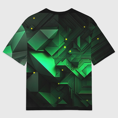 Женская футболка оверсайз Визуальные иллюзии в геометрии / 3D-принт – фото 2