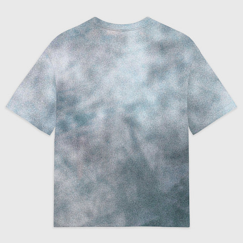 Женская футболка оверсайз Стальной дикий кабан на сером фоне / 3D-принт – фото 2