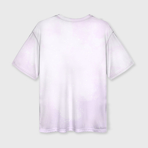 Женская футболка оверсайз Милый фиолетовый дракон / 3D-принт – фото 2
