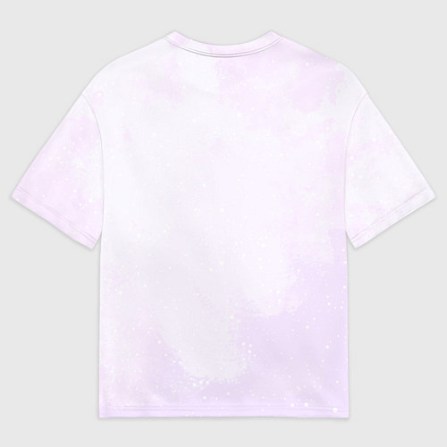 Женская футболка оверсайз Милый фиолетовый дракон / 3D-принт – фото 2