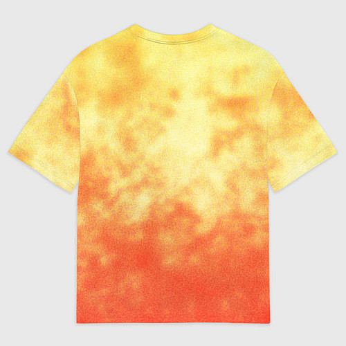 Женская футболка оверсайз Огненный дикий кабан на фоне пламени / 3D-принт – фото 2