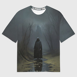 Футболка оверсайз женская Путешественник по мрачны местам, цвет: 3D-принт