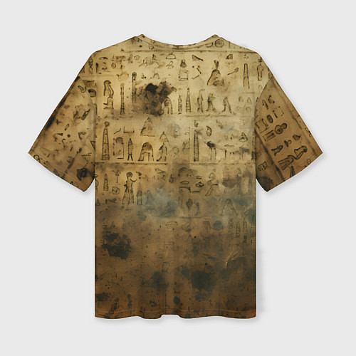 Женская футболка оверсайз Древний папирус / 3D-принт – фото 2
