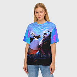 Футболка оверсайз женская Кунг-фу Панда Friend, цвет: 3D-принт — фото 2