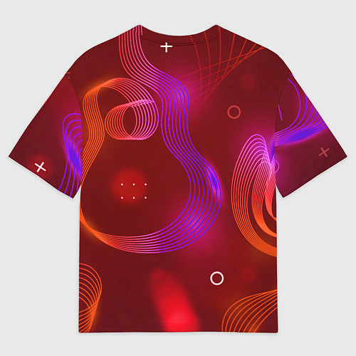 Женская футболка оверсайз Радио Новая Песня без молнии / 3D-принт – фото 2