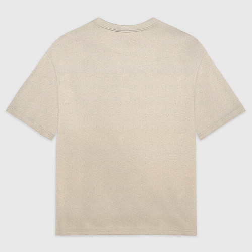 Женская футболка оверсайз Новогодняя ель акварелью на холсте / 3D-принт – фото 2