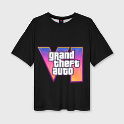 Футболка оверсайз женская Grand Theft Auto 6, цвет: 3D-принт