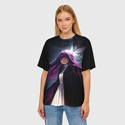 Футболка оверсайз женская Ферн и бабочка, цвет: 3D-принт — фото 2