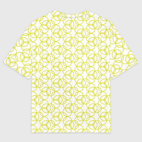 Женская футболка оверсайз Круговой узор / 3D-принт – фото 2