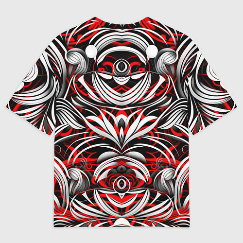 Женская футболка оверсайз Узоры паттерны / 3D-принт – фото 2
