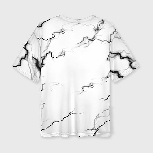Женская футболка оверсайз Limp bizkit storm black / 3D-принт – фото 2