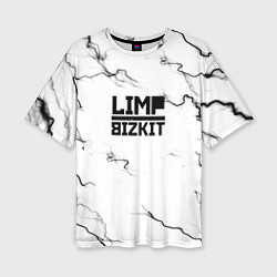 Женская футболка оверсайз Limp bizkit storm black