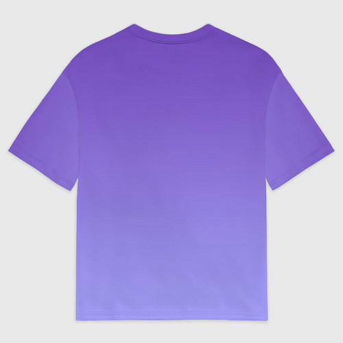 Женская футболка оверсайз Светлый фиолетовый градиент / 3D-принт – фото 2