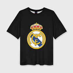 Женская футболка оверсайз Real madrid fc club
