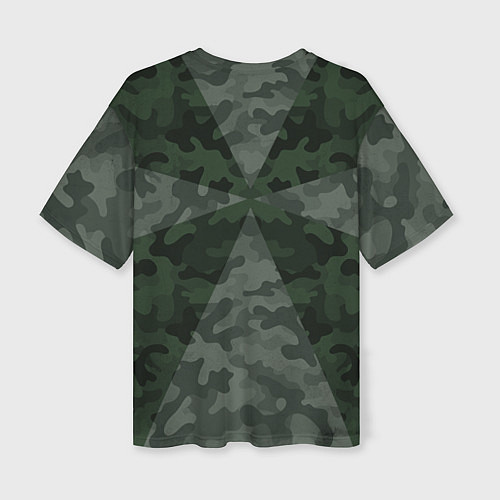 Женская футболка оверсайз Дачные войска - лопата / 3D-принт – фото 2