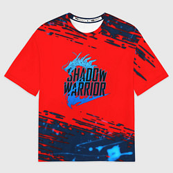 Женская футболка оверсайз Shadow Warrior actions game