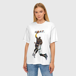 Футболка оверсайз женская Goat 23 - LeBron James, цвет: 3D-принт — фото 2
