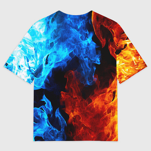 Женская футболка оверсайз Silent hill огненный стиль / 3D-принт – фото 2