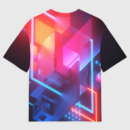 Женская футболка оверсайз Crysis текстура брони / 3D-принт – фото 2