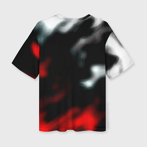 Женская футболка оверсайз Linkin park flame / 3D-принт – фото 2