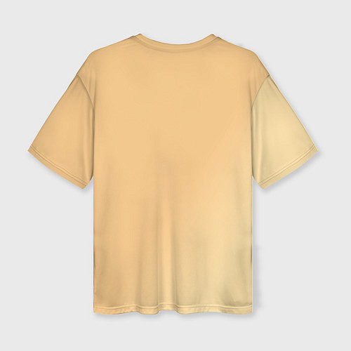 Женская футболка оверсайз Растрепанная сова со стаканчиком кофе / 3D-принт – фото 2