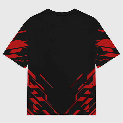 Женская футболка оверсайз World war z текстура геометрия / 3D-принт – фото 2