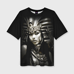 Женская футболка оверсайз Клеопатра египетская царица