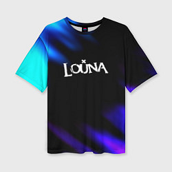 Женская футболка оверсайз Louna neon bend