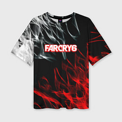 Женская футболка оверсайз Farcry flame