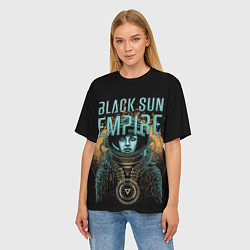 Футболка оверсайз женская Black sun empire - neurofunk, цвет: 3D-принт — фото 2