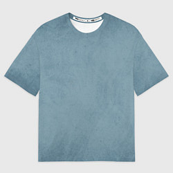 Женская футболка оверсайз Бирюзовый флёр