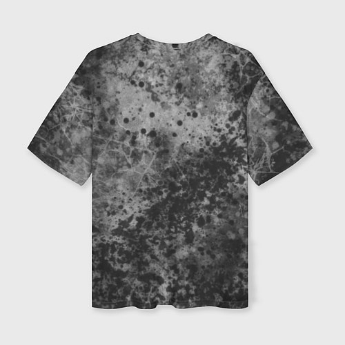 Женская футболка оверсайз Абстракция - серый пунш / 3D-принт – фото 2