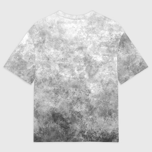 Женская футболка оверсайз Яростный волк на текстурном фоне / 3D-принт – фото 2