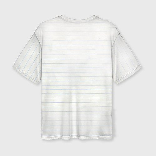 Женская футболка оверсайз Рисунок Курта Кобейна / 3D-принт – фото 2