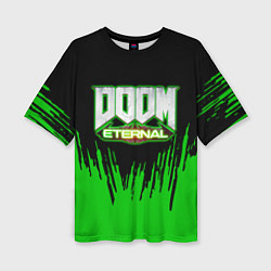 Женская футболка оверсайз Doom