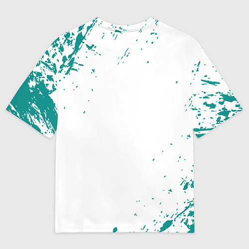 Женская футболка оверсайз Final fantasy неон / 3D-принт – фото 2