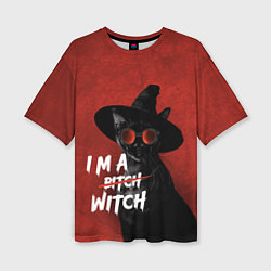 Женская футболка оверсайз I am witch