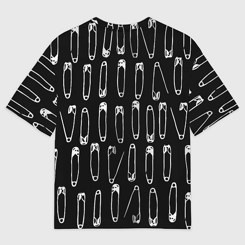 Женская футболка оверсайз Punk pins / 3D-принт – фото 2